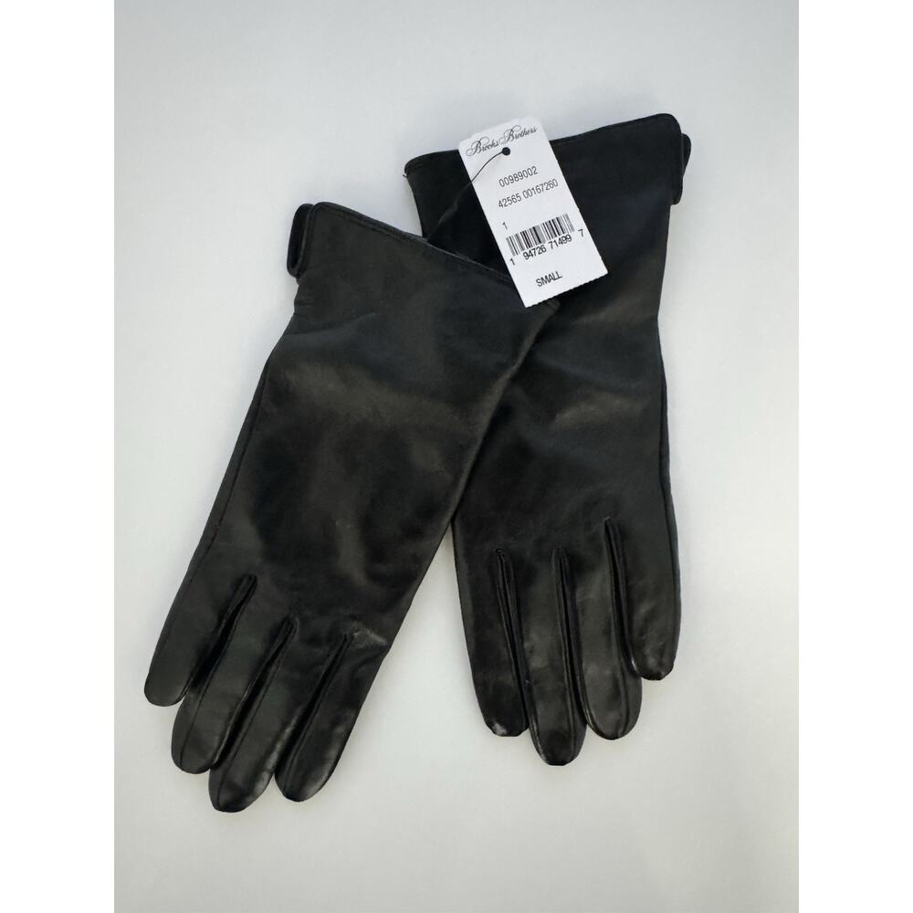 Brooks Brothers Black Shell: 100% Sheep Leather Small NWT!